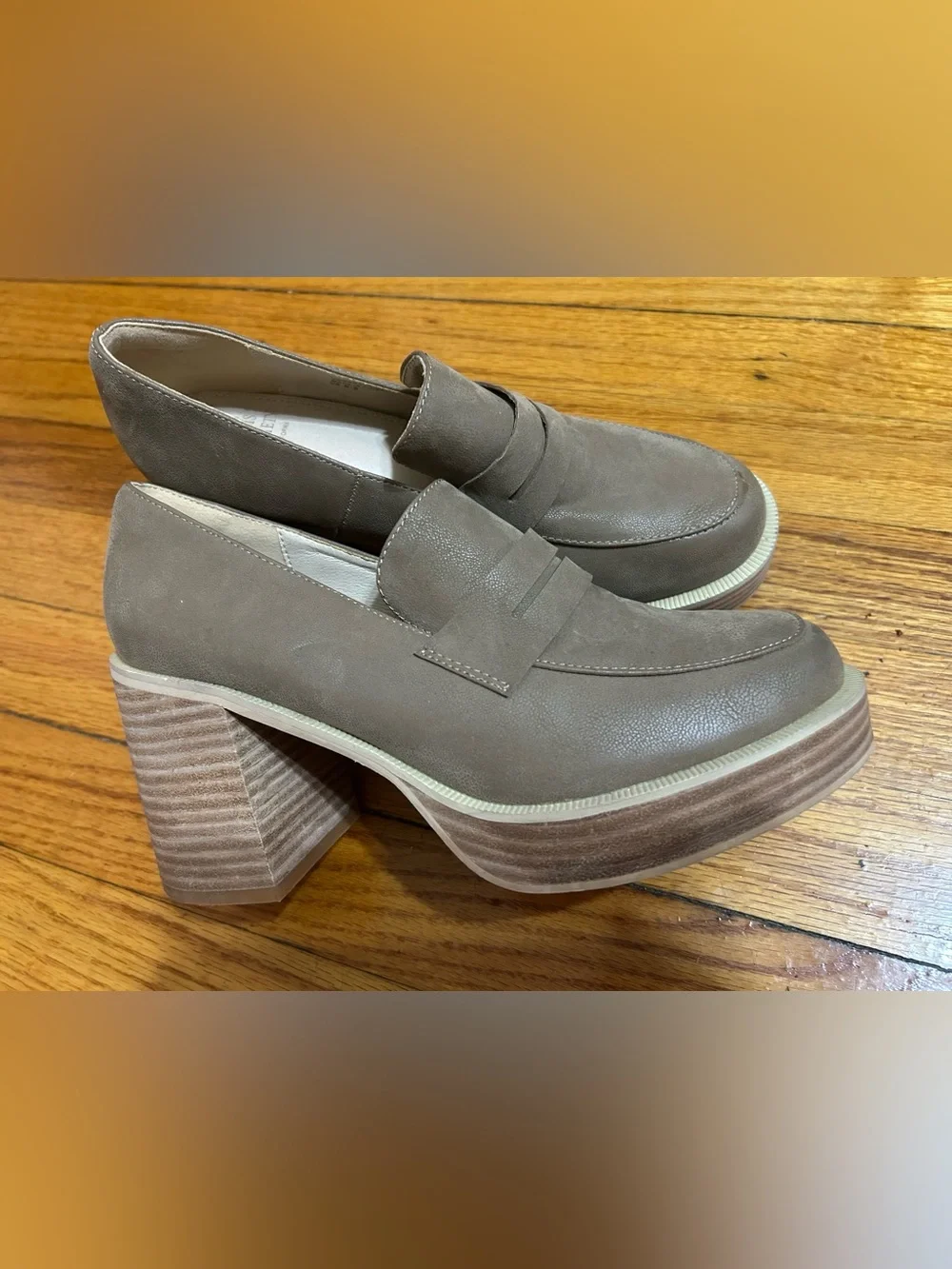 Oasis Society Hannah Platform Penny Loafer Womens 6.5